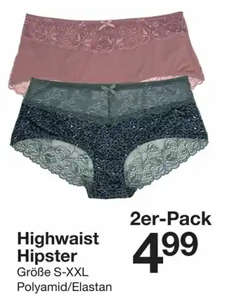 Zeeman Higwaist Hipster 2er Pack Angebot