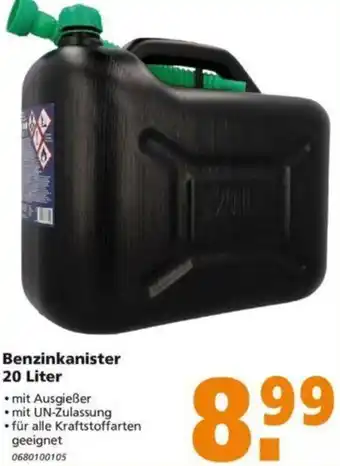 Globus Baumarkt Benzinkanister 20 Liter Angebot