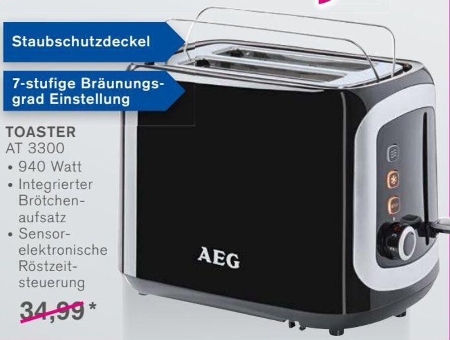AEG Toaster AT 3300 Angebot bei KODi