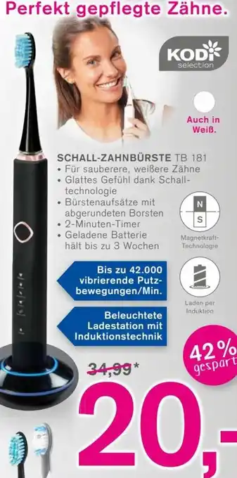 KODi Schall Zahnbürste TB 181 Angebot