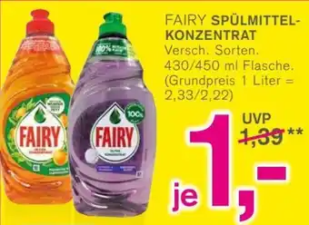 KODi Fairy Spülmittel Konzentrat 430/450 ml Flasche Angebot