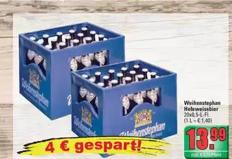 Profi Getränke Weihenstephan Hefeweissbier 20x0,5L Angebot