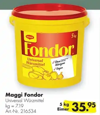 Handelshof Maggi Fondor 5kg Angebot