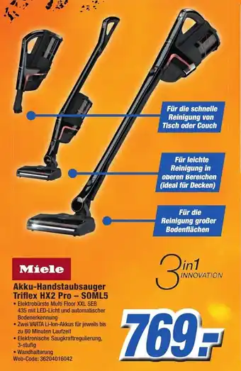 K+B Expert Miele Akku Handstaubsauger Triflex HX2 Pro - S0ML5 Angebot