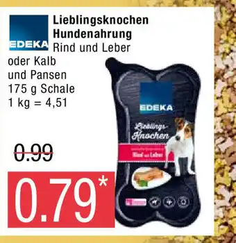 Marktkauf Edeka Lieblingsknochen Hundenahrung 175g Angebot