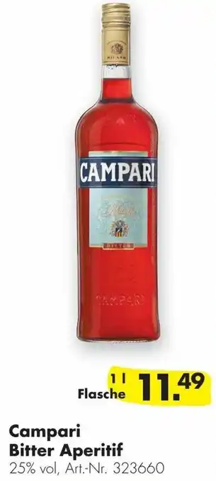 Handelshof Campari Bitter Aperitif 1L Angebot