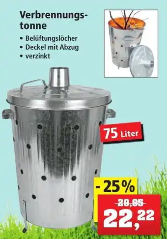 Thomas Philipps Verbrennungstonne 75 Liter Angebot