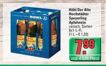 Profi Getränke Höhl Der Alte Hochstädter Speyerling Apfelwein 6x1L Angebot