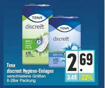 E Reichelt Tena discreet Hygiene-Einlagen Angebot