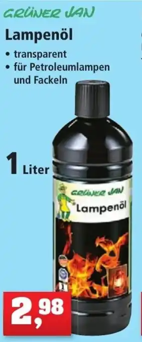 Thomas Philipps Grüner Jan Lampenöl 1 Liter Angebot