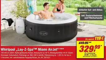 toom Baumarkt Whirlpool Lay-Z Spa Miami Air Jet Angebot