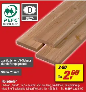 toom Baumarkt Holzdiele Angebot