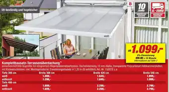 toom Baumarkt Komplettbausatz Terrassenüberdachung Angebot