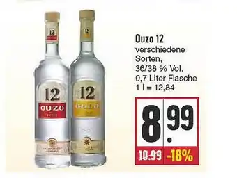 E Reichelt Ouzo 12 0,7L Angebot