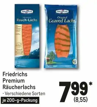 METRO Friedrichs Premium Räucherlachs 200g Angebot