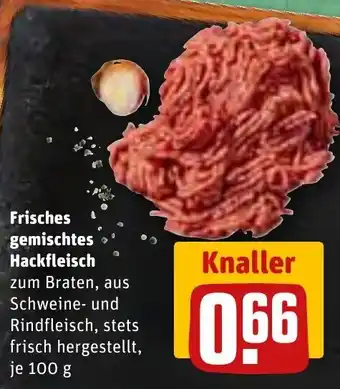 REWE Frisches Gemischtes Hackfleisch 100 g Angebot