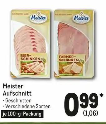 METRO Meister Aufschnitt 100g Angebot