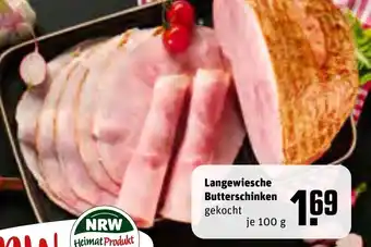 REWE Langewiesche Butterschinken 100 g Angebot