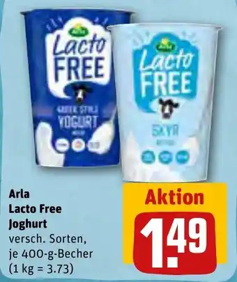 REWE Arla Lacto Free Joghurt 400 g Becher Angebot