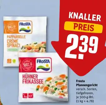 REWE Frosta Pfannengericht 500 g Btl Angebot