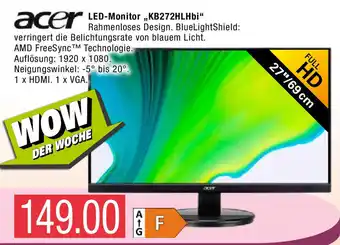 Marktkauf Acer LED-Monitor 27" | KB272HLHbi Angebot