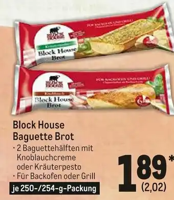 METRO Block House Baguette Brot 250/254g Angebot