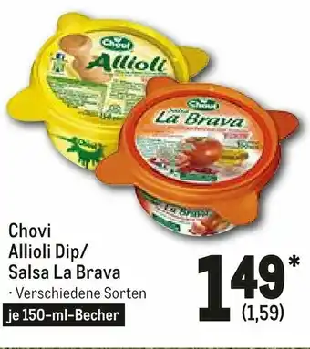 METRO Chovi Allioli Dip/Salsa La Brava 150ml Becher Angebot