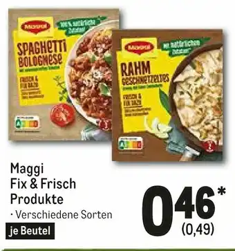 METRO Maggi Fix & Frisch Produkte Angebot