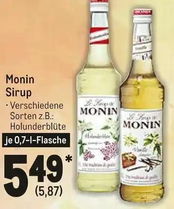 METRO Monin Sirup 0,7L Angebot