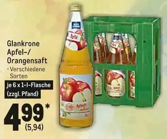 METRO Glankrone Apfel/Orangensaft 6x1L Angebot