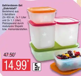 Marktkauf Tupperware Gefrierdosen-Set Eiskristall 5st Angebot