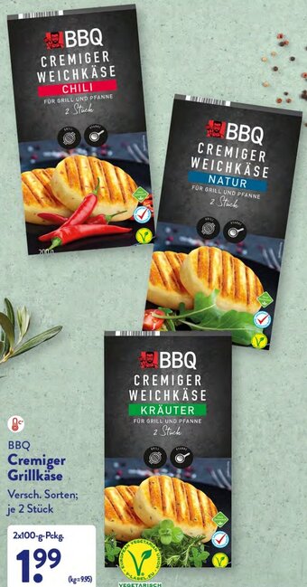 Aldi Nord BBQ Cremiger Grillkäse 2x100 g Pckg. Angebot