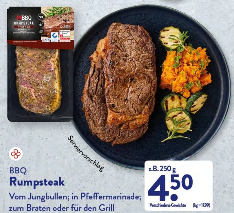 BBQ Rumpsteak Angebot bei Aldi Nord