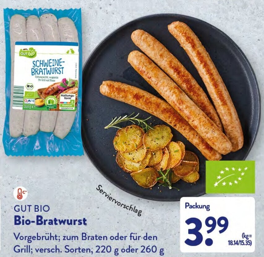 Gut Bio Bratwurst Angebot bei Aldi Nord
