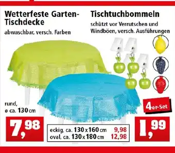 Thomas Philipps Wetterfeste Garten Tischdecke oder Tischtuchbommeln Angebot