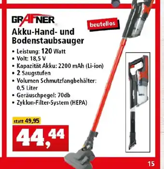 Thomas Philipps Grafner Akku Hand und Bodenstaubsauger Angebot