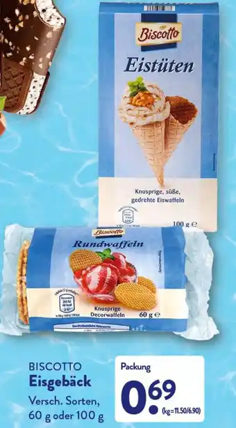 Aldi Nord Biscotto Eisgebäck 60 g oder 100 g Angebot