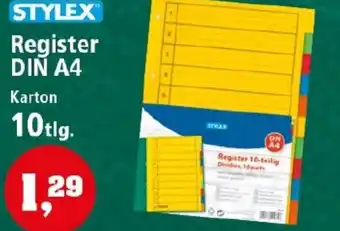 Thomas Philipps Stylex Register DIN A4 Angebot