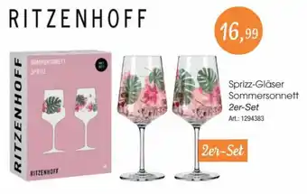 Zurbrüggen Ritzenhoff Sprizz Gläser Sommersonnett 2er Set Angebot