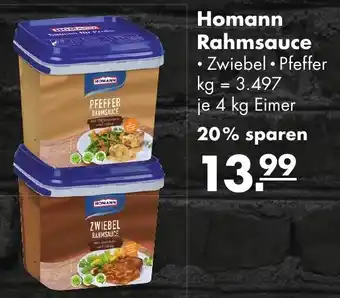 Handelshof Homann Rahmsauce 4 kg Eimer Angebot