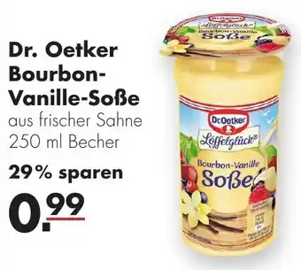 Handelshof Dr. Oetker Bourbon Vanille Soße 250 ml Becher Angebot