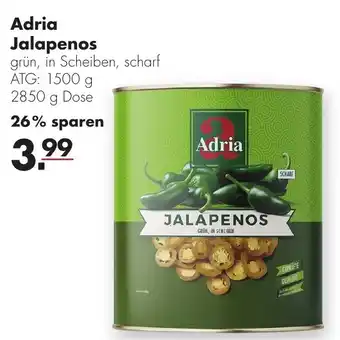 Handelshof Adria Jalapenos 2850 g Dose Angebot