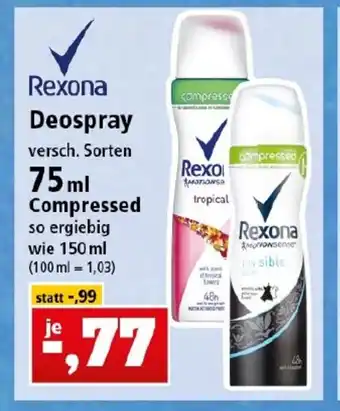 Thomas Philipps Rexona Deospray 75 ml Angebot