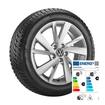 Volkswagen Alu-winterkomplettrad "gavia" 16", mit bridgestone blizzak lm005, links Angebot