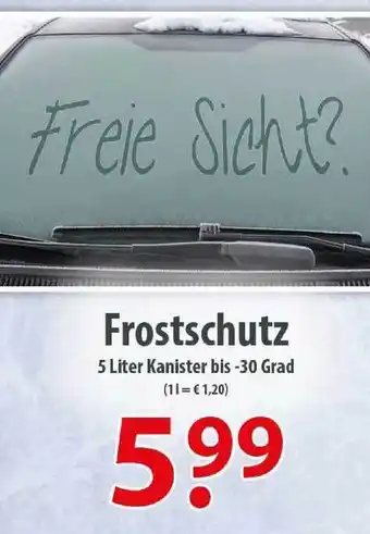 Getränkeland Frostschutz Angebot