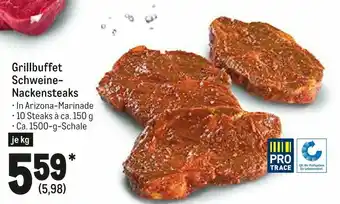 METRO Grillbuffet Schweine Nackensteaks 1500g Angebot