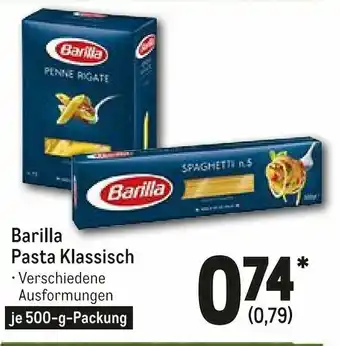 METRO Barilla Pasta Klassisch 500g Angebot