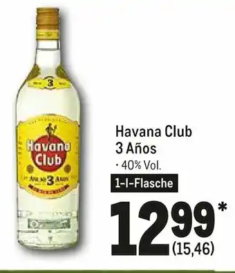 METRO Havana Club 3 Años 1L Angebot