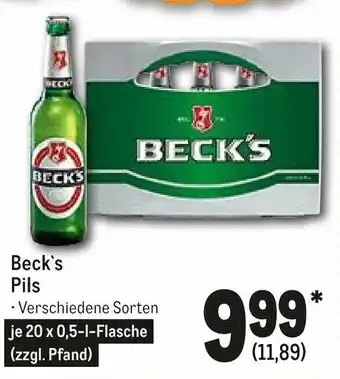 METRO Beck's Pils 20x0,5L Angebot