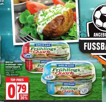 Edeka Milram Frühlings oder Gewürzquark 185g Becher Angebot